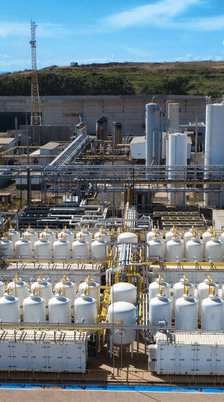 Tecnologia PSA Gruen para purificação de biogás em escala industrial.