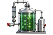 Processo de purificação de biogás Gruen para aterro sanitário.